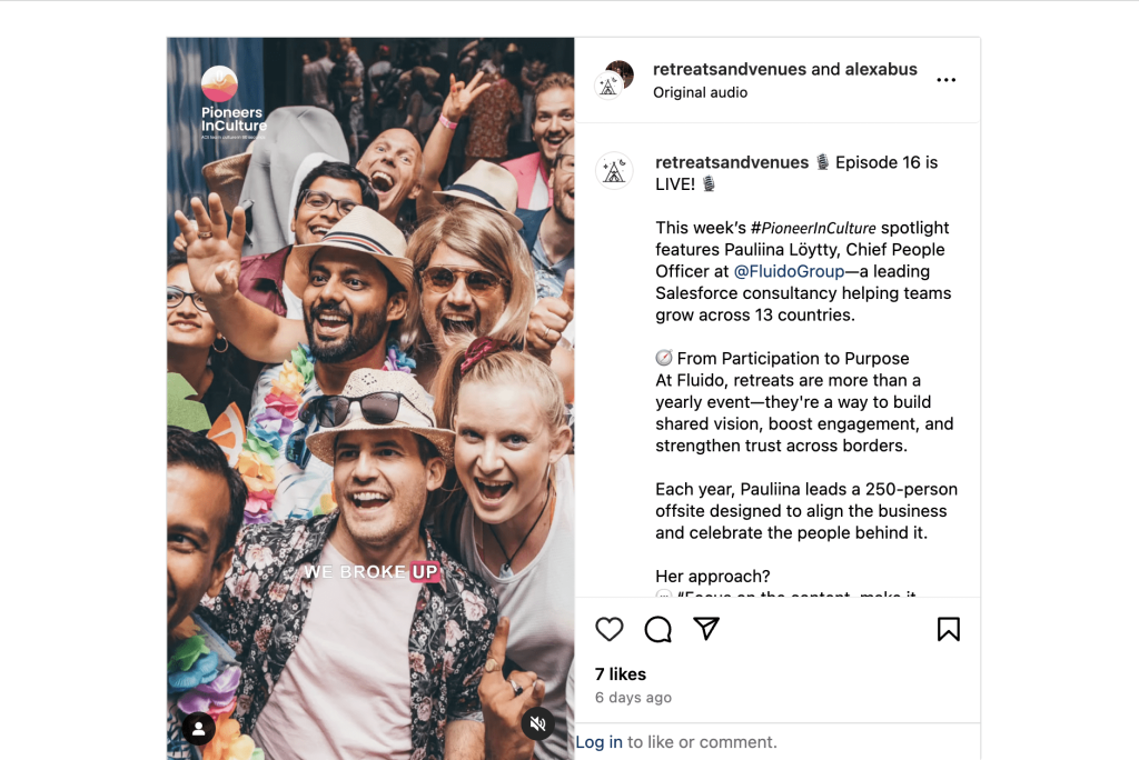 Screen-shot-of-Fluido-instagram-post-showing-a-bunch-of-people-shouting
