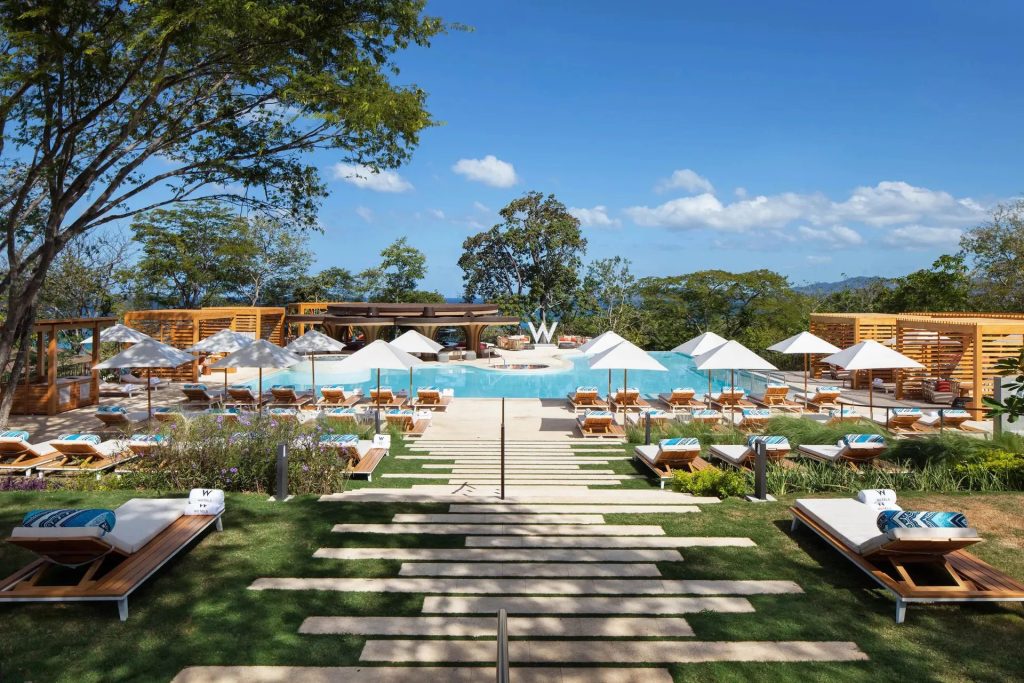 W Costa Rica - Reserva Conchal wide view shot of the pool and cabana