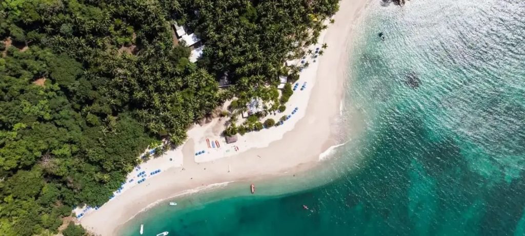Arial-shot-of-costa-rica-beach