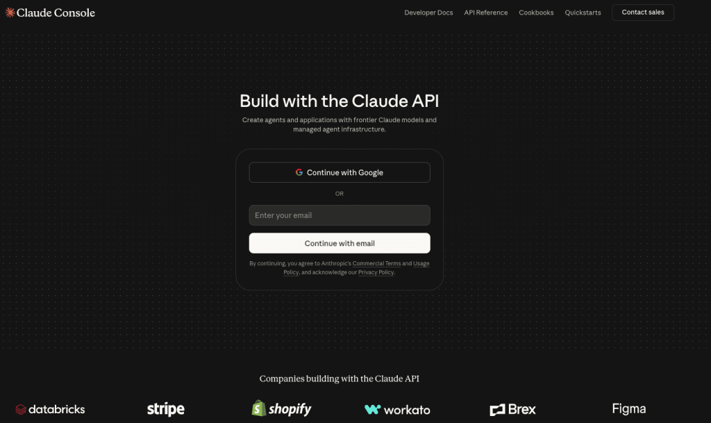 Screenshot-of-claude-console
