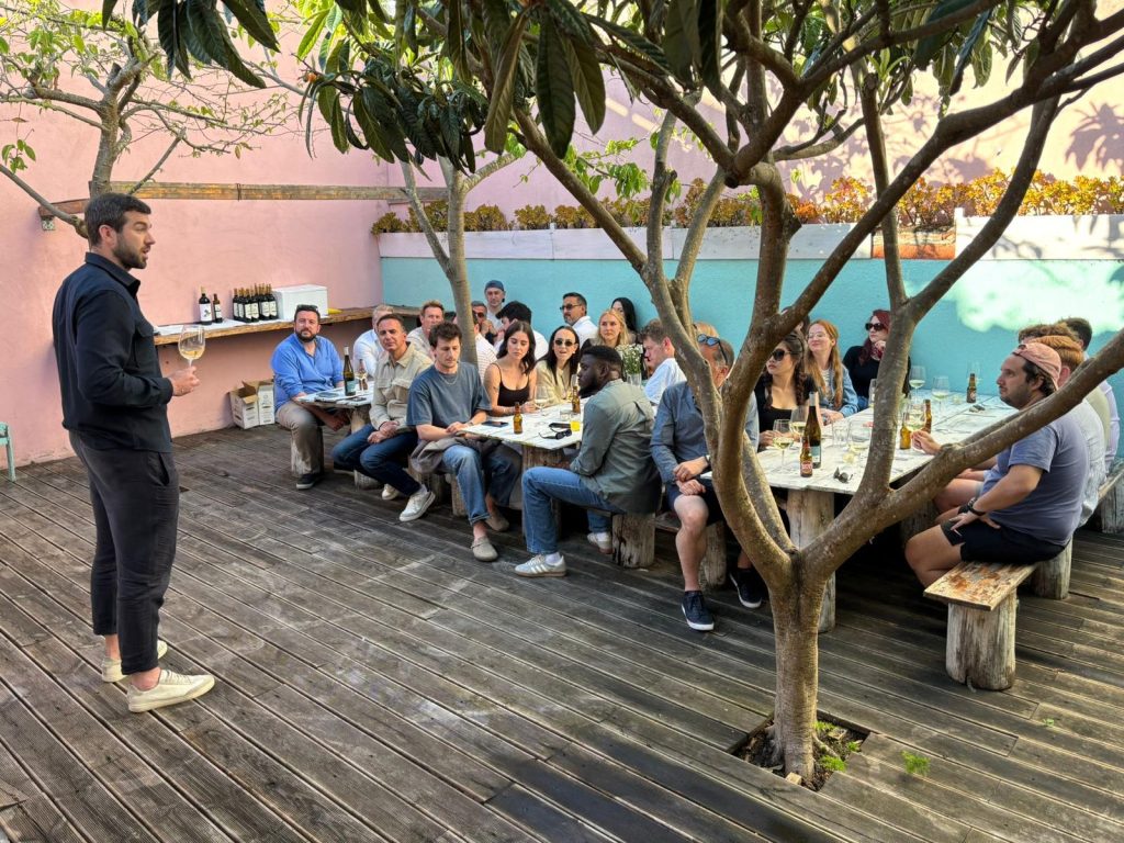 Sons team eating dinner!