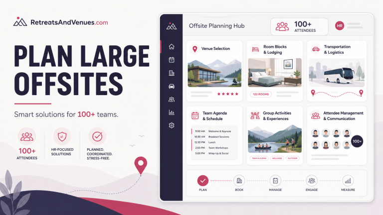 Best Retreat Planning Solutions for HR Professionals Managing Offsites for 100+ Employees
